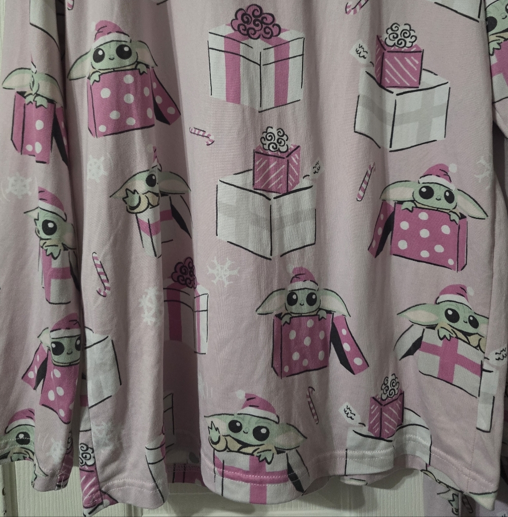 Star Wars x Munki Munki Baby Yoda Grogu Christmas Holiday Pajama Set, Sz Small. - Picture 7 of 12